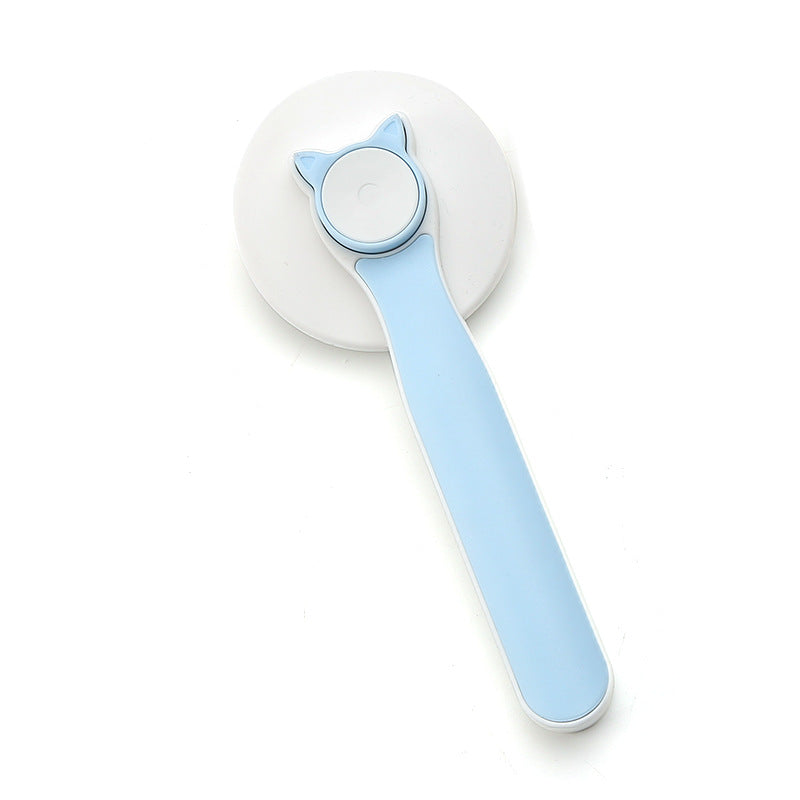 FURVIA Self-Cleaning Slicker Brush in blue