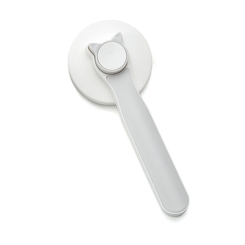 FURVIA Self-Cleaning Slicker Brush in grey