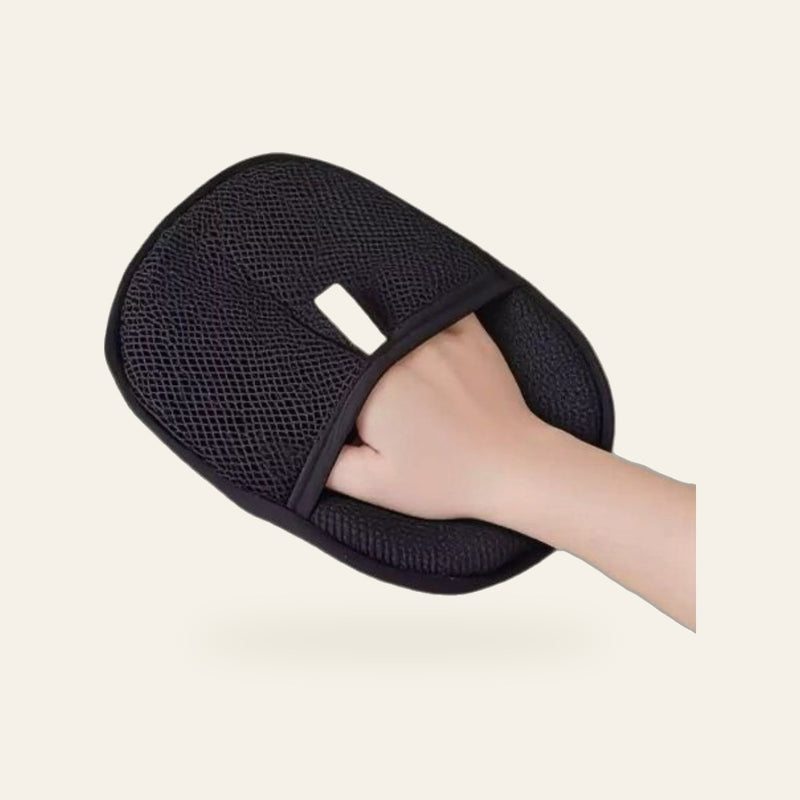 FURVIA Pet Hair Removal Gloves on a cream background